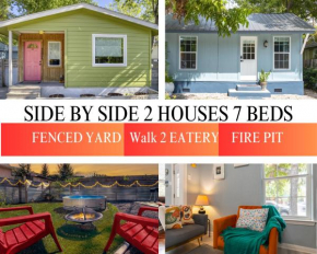 Side by Side Two Award Winning Homes by 6th St, Walk to Eatery